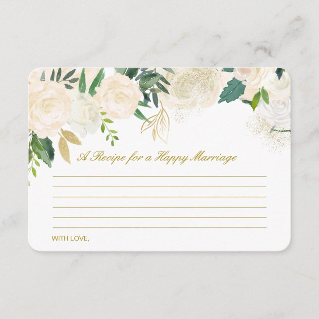 Modifier une recette pour une carte de mariage heu (Devant)