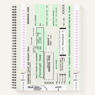 Modify this Aviation Airline Boarding Pass Notebook