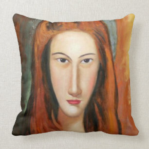 Modigliani - portrait de coussin de Jeanne