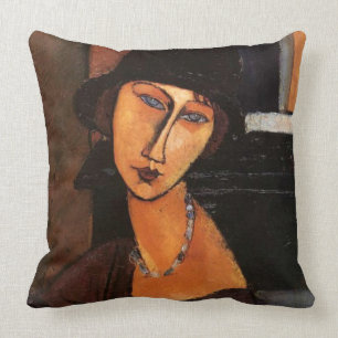 Modigliani - portrait de coussin de Jeanne