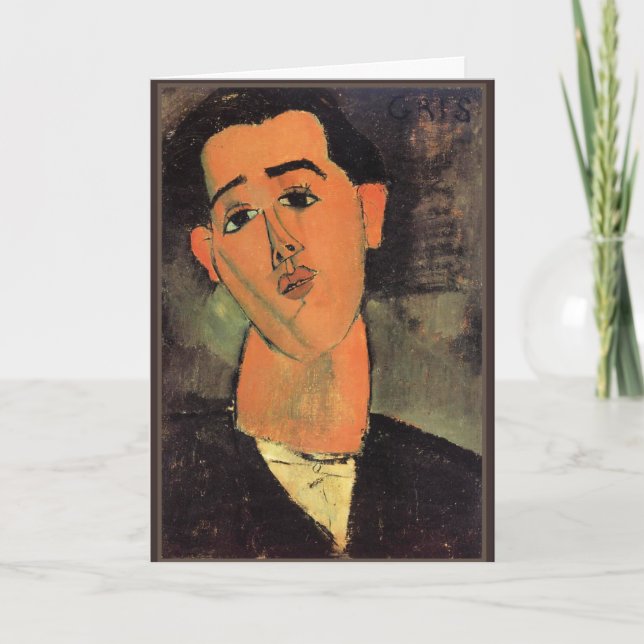 Modigliani - Portrait of Juan Gris Card (Front)