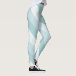 Modish Elegant Blue Green Modern Design Template Leggings