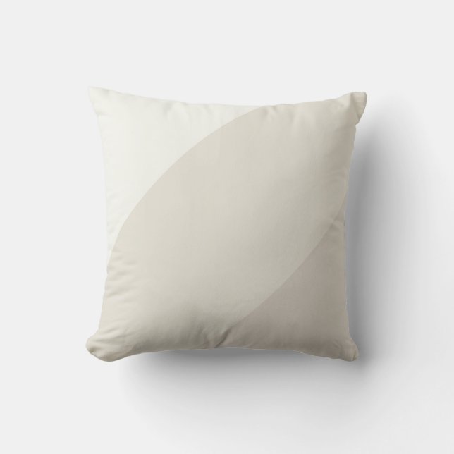 Modish Elegant Pastel Beige Colour Harmony Templat Throw Pillow (Front)