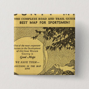 Modoc County 2 Inch Square Button