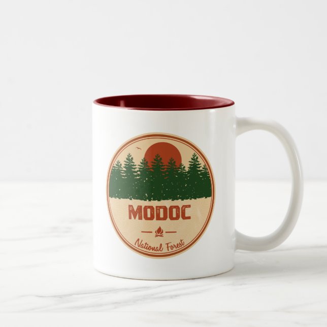 Modoc National Forest Two-Tone Coffee Mug (Right)