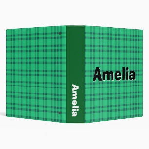 Modren elegant  Green check  Binder