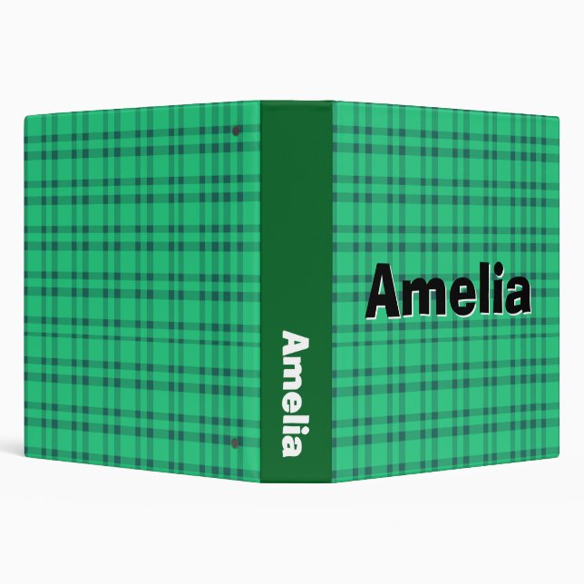 Modren elegant  Green check  Binder (Background)