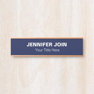 Modren Navy Blue blush  Desk Name Plate