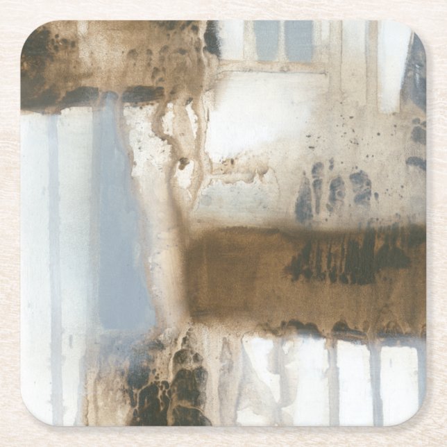 Modular Layout I Square Paper Coaster (Front)