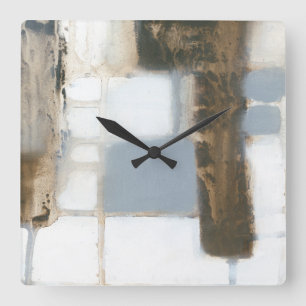 Modular Layout II Square Wall Clock