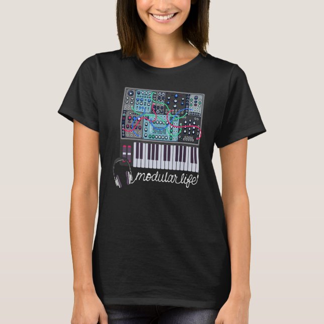 Modular Life Electronic Musical Instrument Synthes T-Shirt (Front)