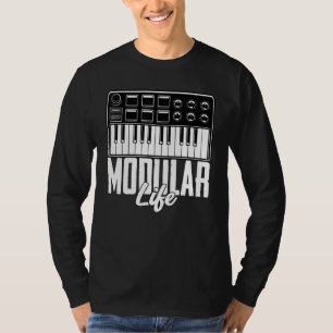 Modular Life I Synthesizer Musicians Electronic Eu T-Shirt