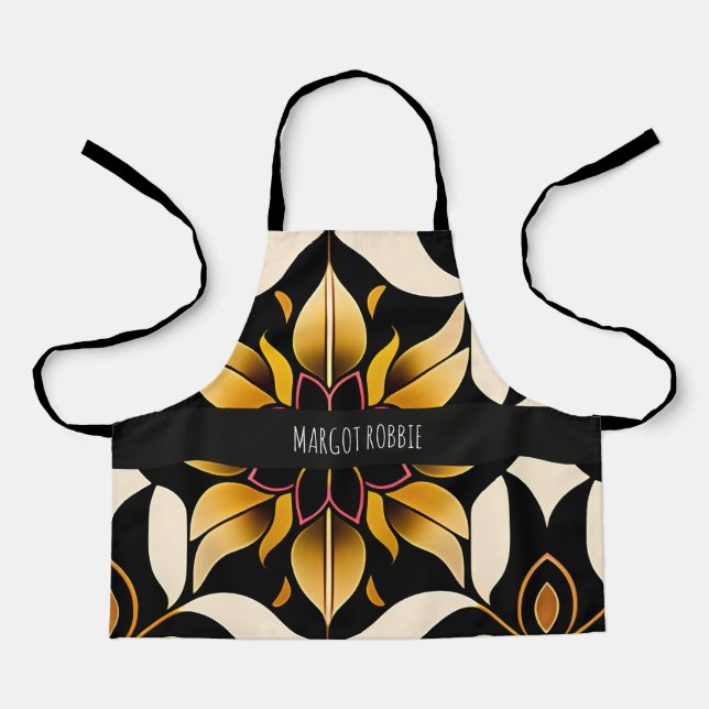 Modular Parquet Cherbourg Mosaic Pattern Apron (Front)