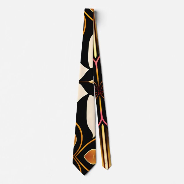 Modular Parquet Cherbourg Mosaic Pattern Tie (Front)