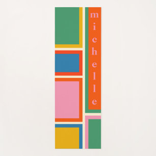 Modular Retro Modern Geometric Personalized Yoga Mat