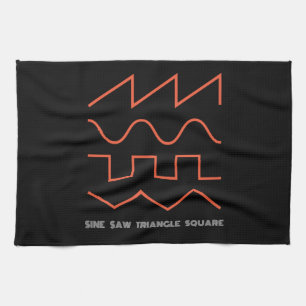 Modular Synthesizer Waveform Synth Analogue Kitchen Towel