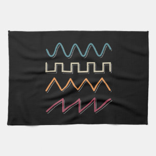 Modular Synthesizer Waveform Synth Kitchen Towel