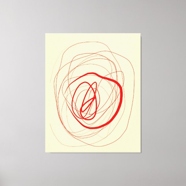 Modulated line Stretched Canvas Print (Front)