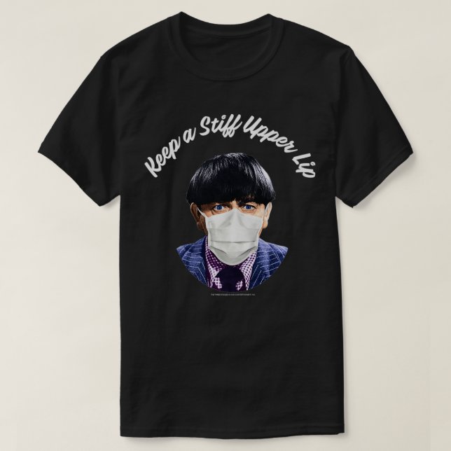 Moe  Keep a Stiff Upper Lip Premium  T-Shirt (Design Front)