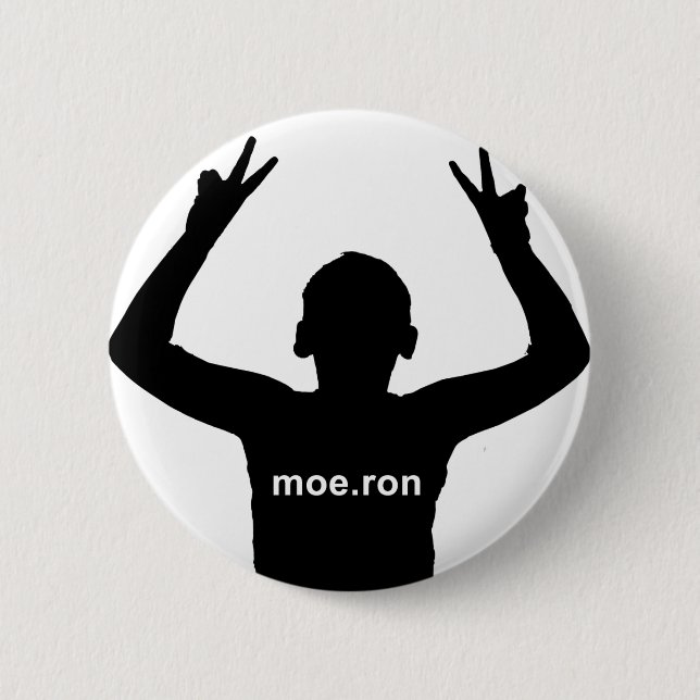 moe.ron 2 inch round button (Front)