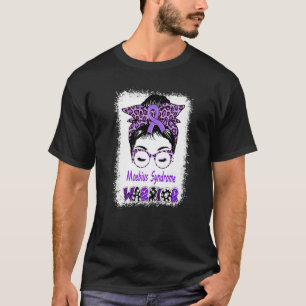 Moebius Syndrome Warrior Messy Bun Moebius Facial T-Shirt