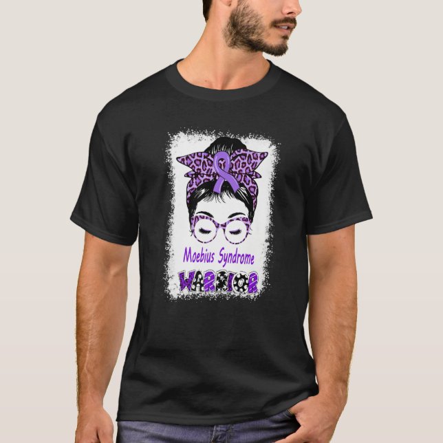 Moebius Syndrome Warrior Messy Bun Moebius Facial  T-Shirt (Front)