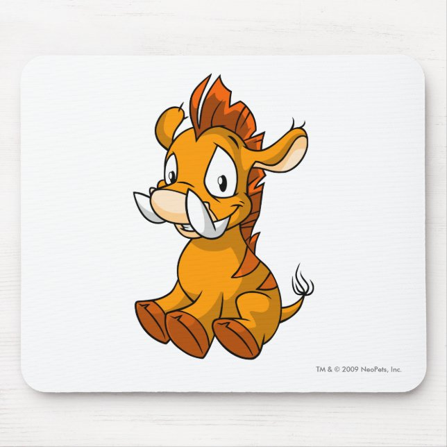 Moehog Orange Mouse Pad (Front)