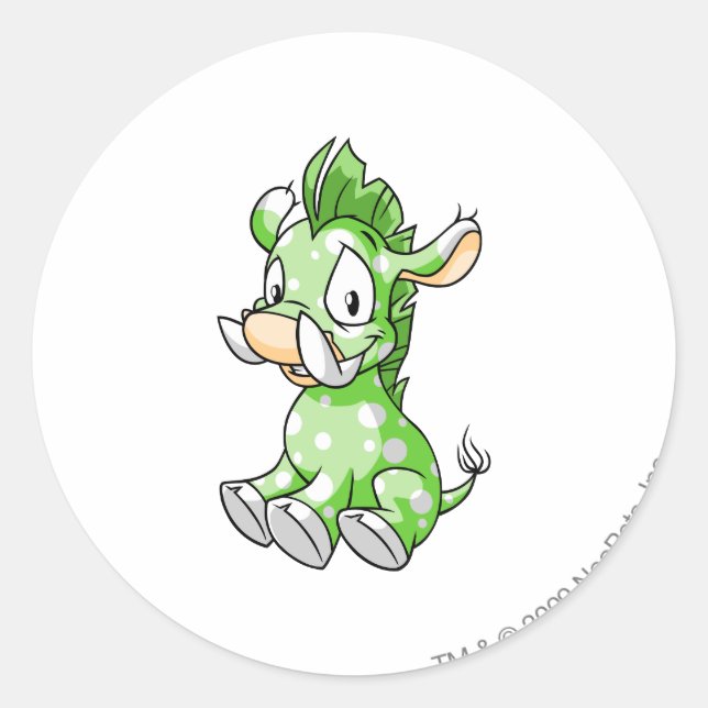 Moehog Speckled Classic Round Sticker (Front)