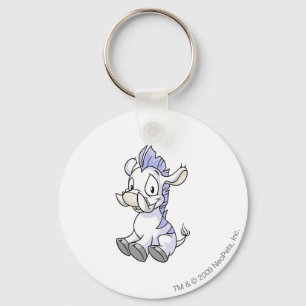 Moehog White Keychain