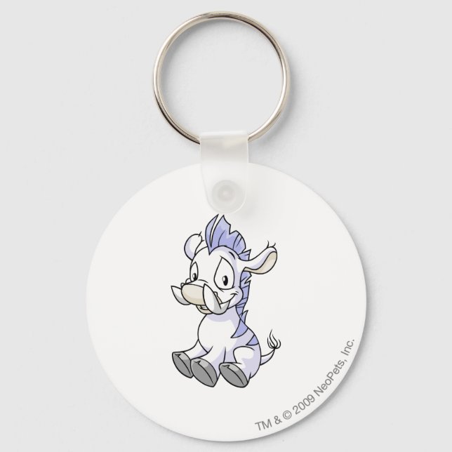 Moehog White Keychain (Front)