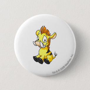 Moehog Yellow 2 Inch Round Button