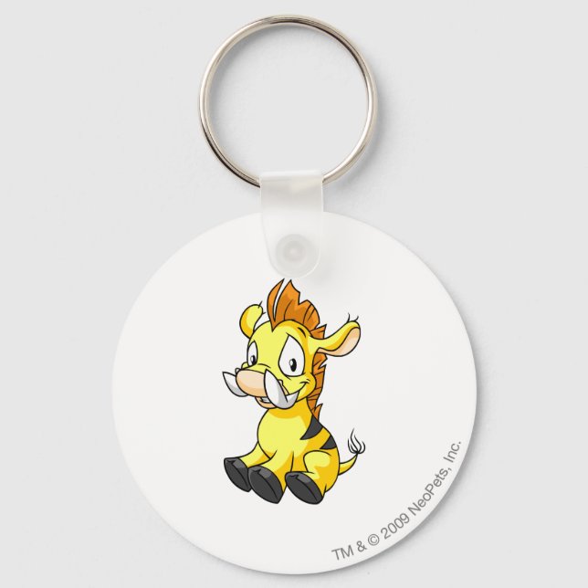 Moehog Yellow Keychain (Front)