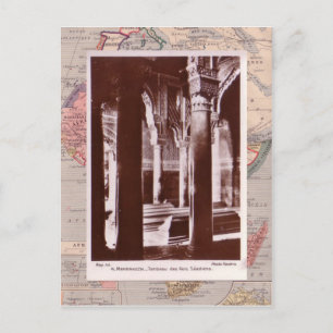 Moeocco, Marrakesh, medieval tombs Postcard