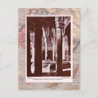 Moeocco, Marrakesh, medieval tombs Postcard