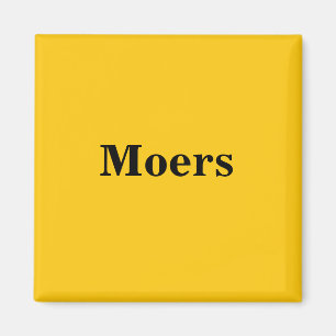 Moers  Magnet Schild Gold Gleb