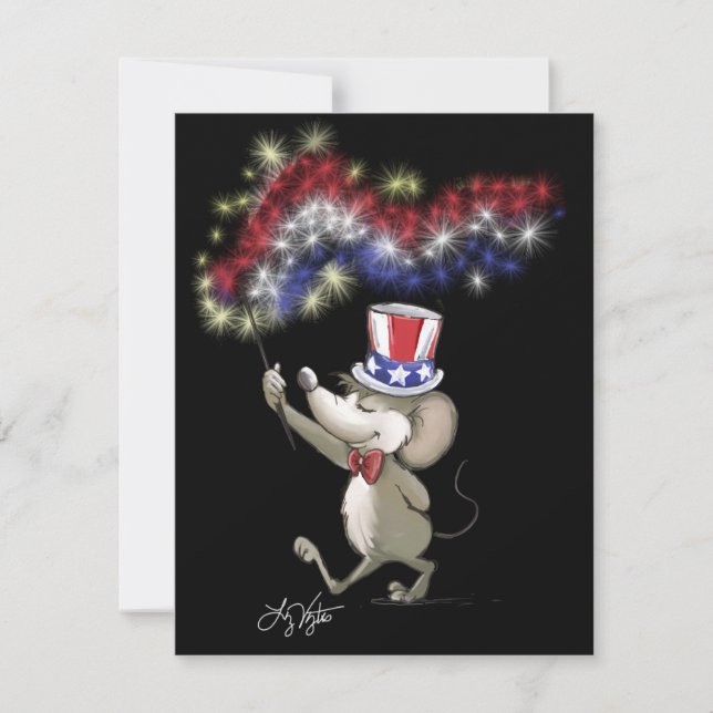 Moe's Happy 4 juillet Night Invitations (Devant)