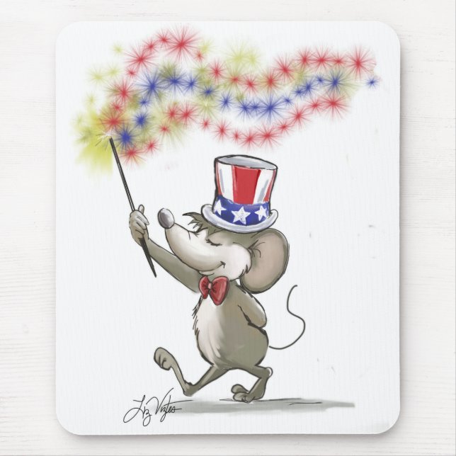 Moe's Happy 4th of July Mousepad (Front)