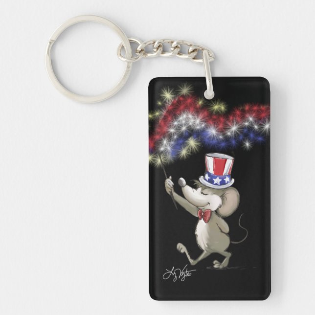 Moe's Happy 4th Of July Night Keychain (Front)