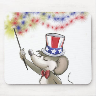 Moe's Happy 4th of July Portrait Mousepad