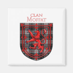 Moffat Tartan Scottish Plaid Lion Rampant Magnet