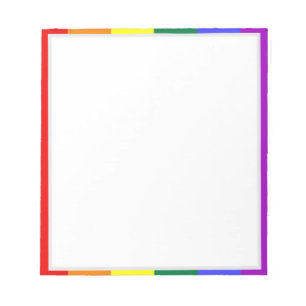 MOGAI LIOM LGBT Rainbow Edged  Notepad
