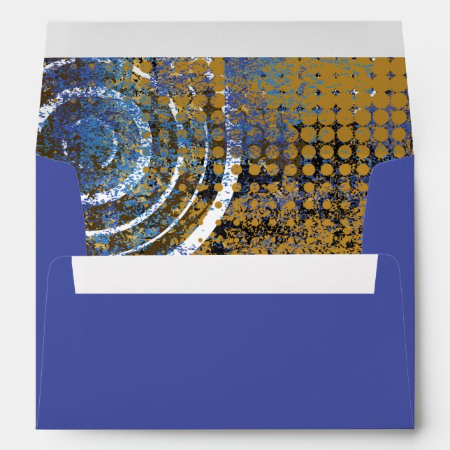 Mogen David Circular Star Bat Mitzvah Envelope (Back (Bottom))