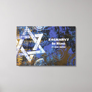 Mogen David Star Bar Mitzvah Sign In Board