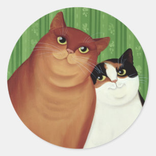 Moggies 1994 classic round sticker