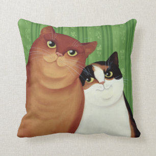 Moggies 1994 throw pillow