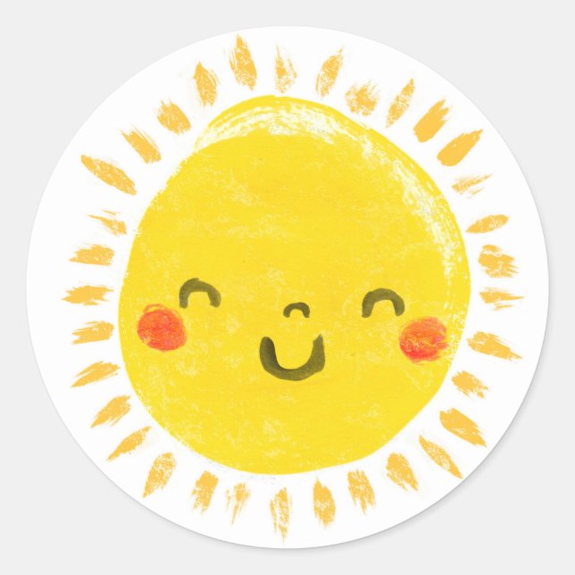 Moghrey mie ghrian (Sunshine) Classic Round Sticker (Front)