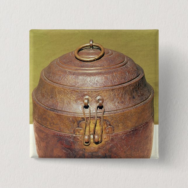 Moghul turban box 2 inch square button (Front)