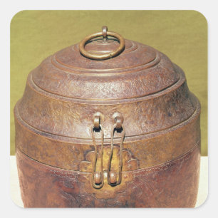 Moghul turban box square sticker