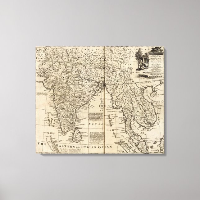 Mogul Empire, India Canvas Print (Front)