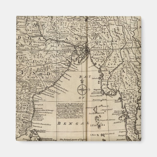 Mogul Empire, India Magnet (Front)